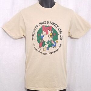 Division Of Child & Family Services Christmas T Shirt Vintage 80s Made In USA